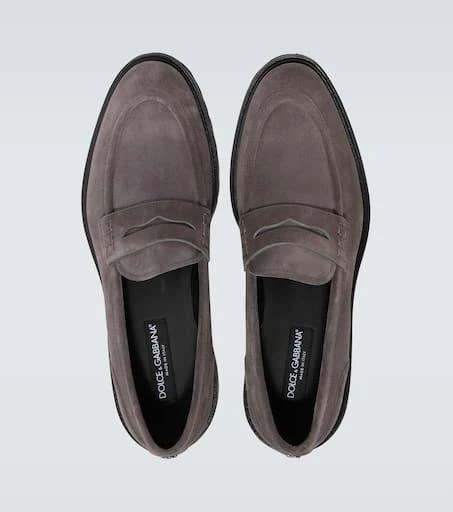 Dolce 
Gabbana Altavilla suede penny loafers 4