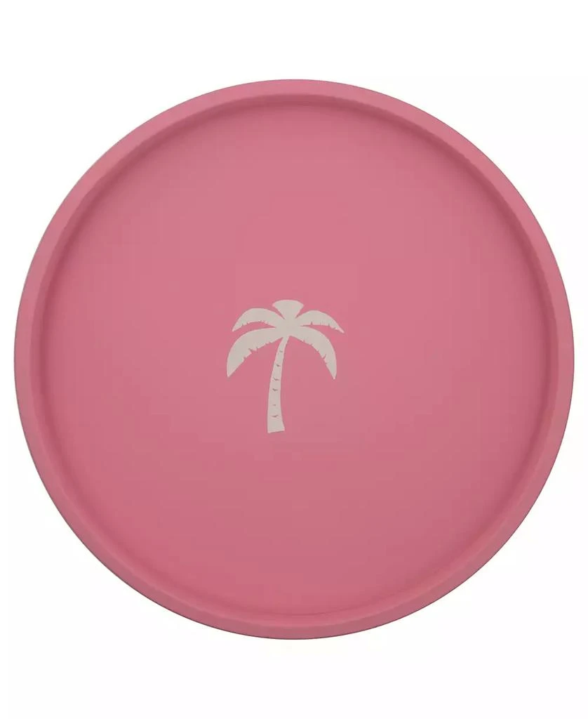 Kraftware Pastimes 14" Round Palm Tree Serving Tray