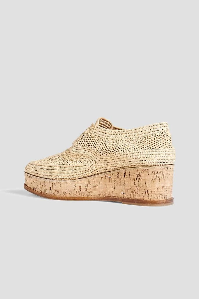 GABRIELA HEARST X CLERGERIE Harold raffia platform brogues 3