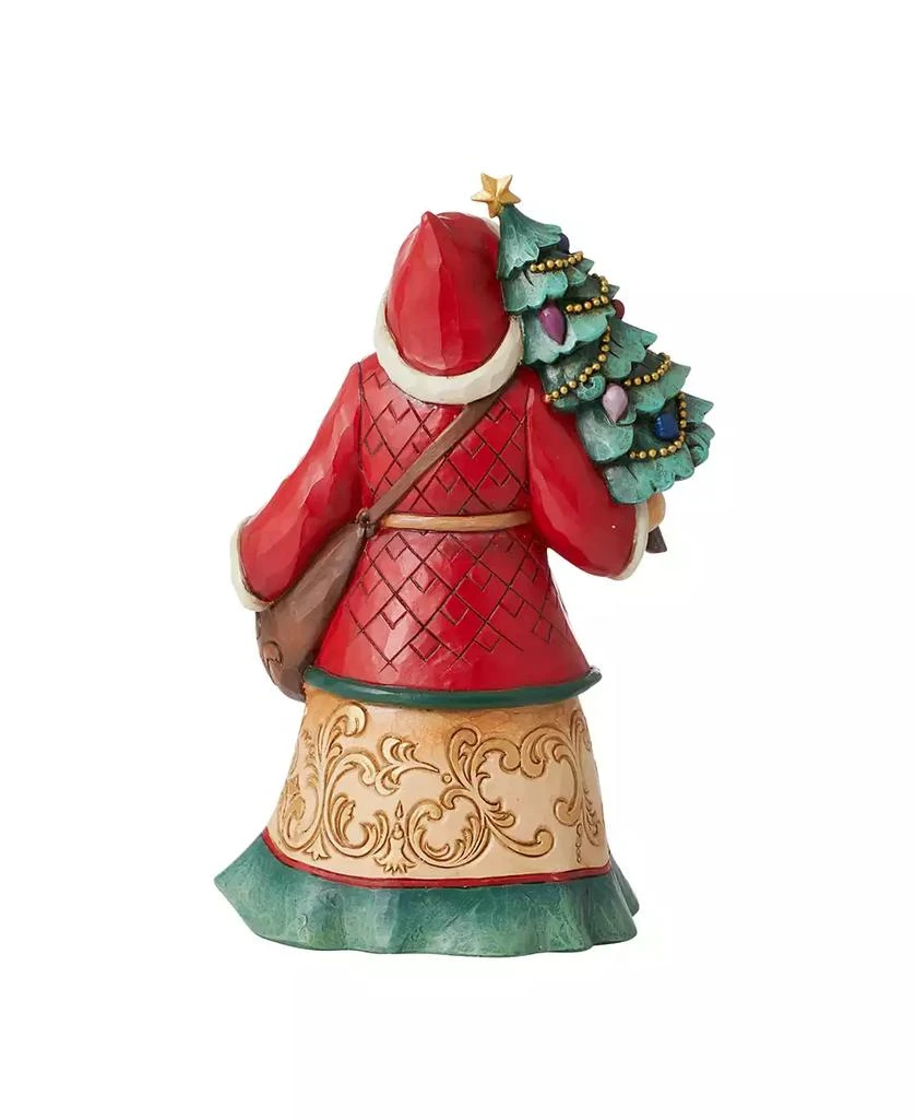 Jim Shore Santa with Tree and Toy Bag Figurine 2