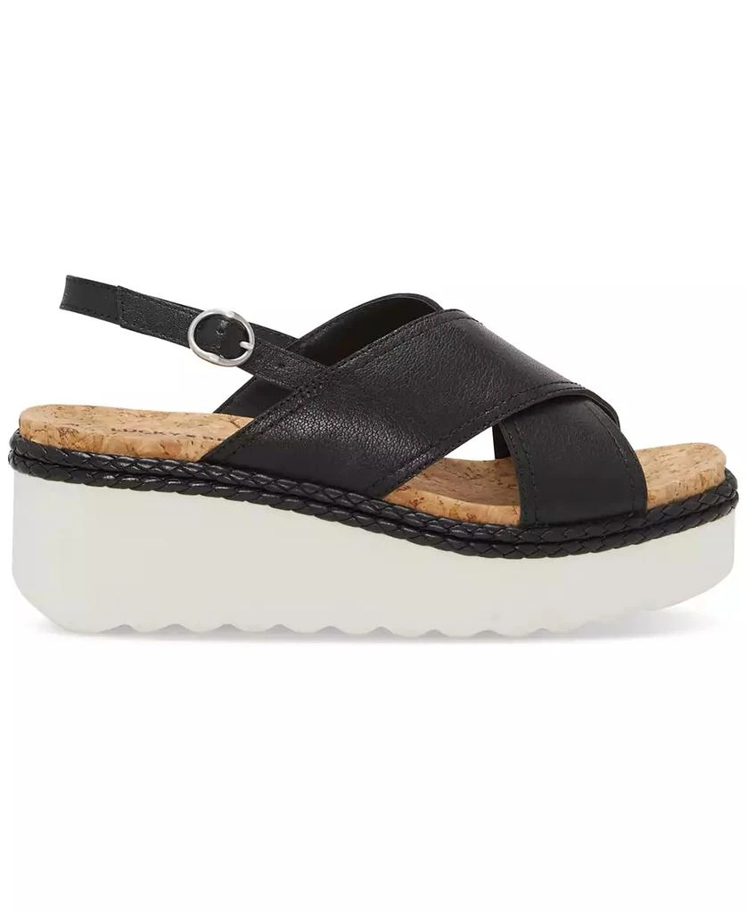Lucky Brand Women's Pebina Crossband Platform Wedge Sandals 2