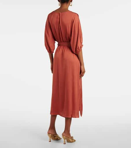 Velvet Laurel satin midi dress 3