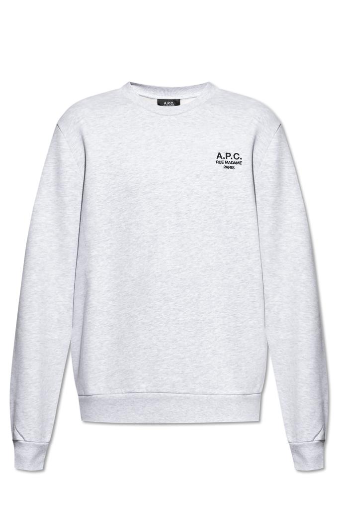 A.P.C. Dark Blue Cotton Sweatshirt - Hoodies - BeyondStyle