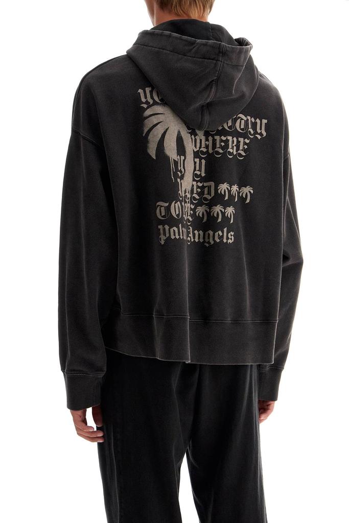 【Palm Angels】PA MONOGRAM STATEMNT HOODY/BLACK 要在庫確認 Palm Angels Statement Monogram Hooded Sweatshirt - Hoodies
