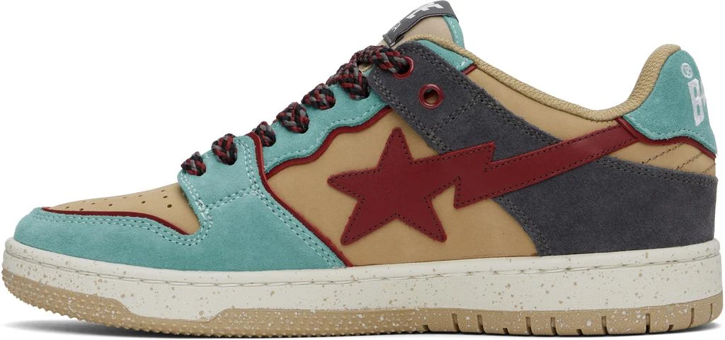 Bape Blue & Khaki BAPE SK8 STA #4 Sneakers 3