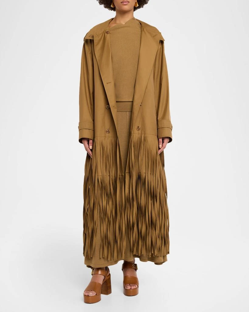 TWP Fringe Benefit Water-Repellent Twill Trench Coat 4