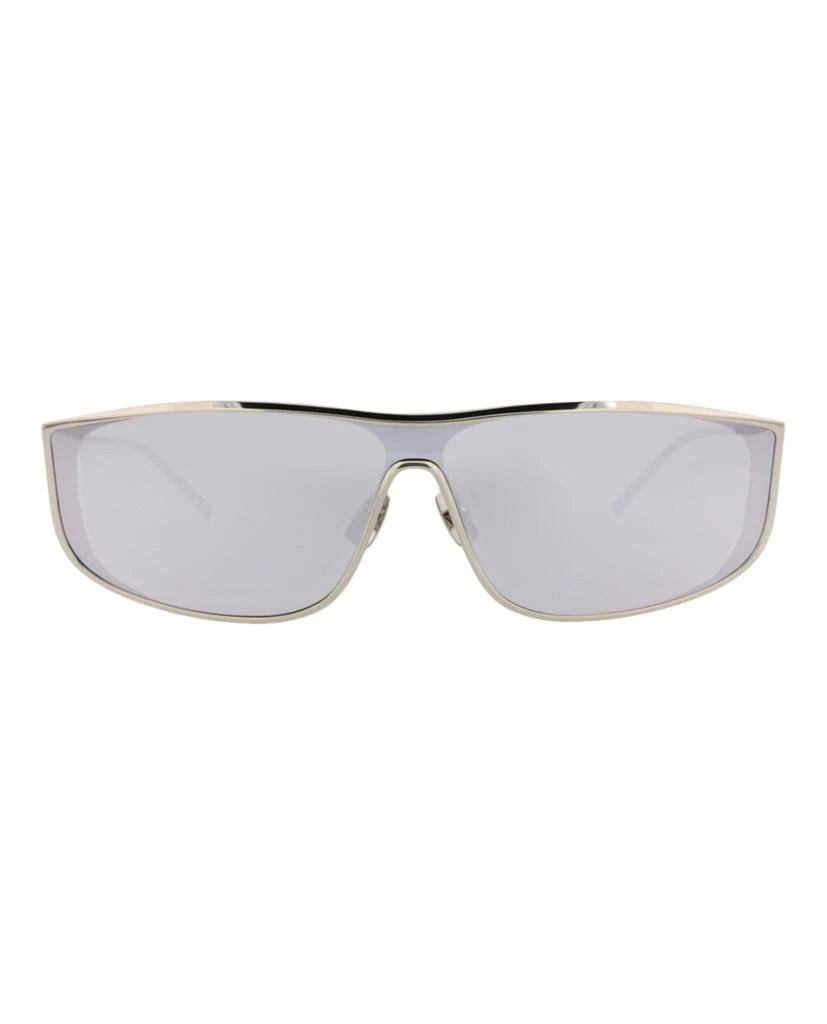 Yves Saint Laurent Shield-Frame Metal Sunglasses