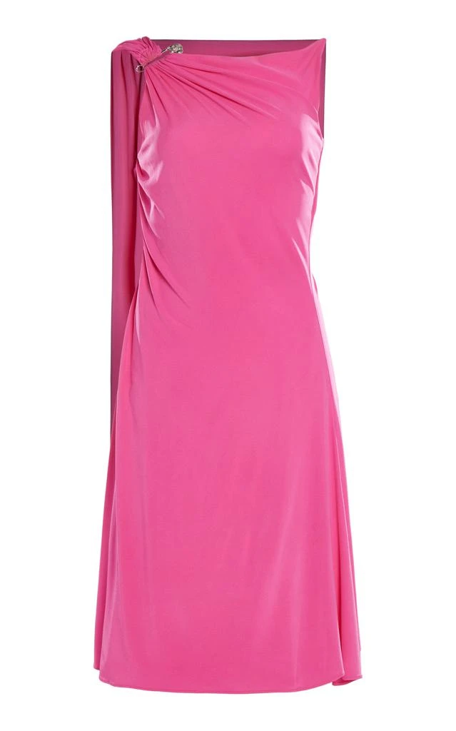 strapless open back dress Cicinia Pink Mother Of The Bride Dress Long Stretch Fabric Sheath Slit