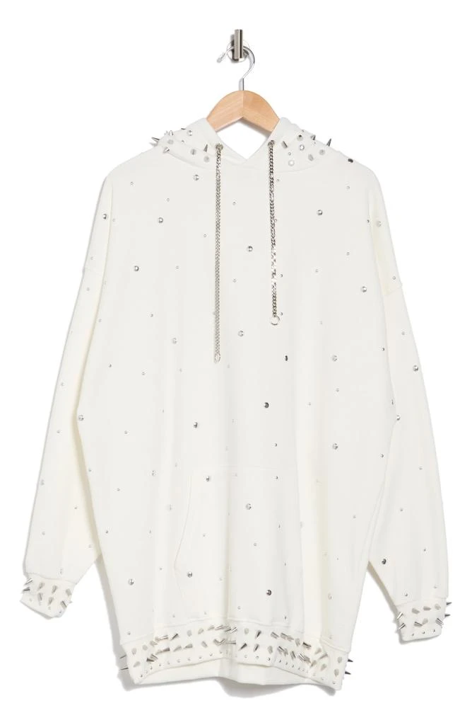 Rebecca Minkoff Downtown Oversize Studded Sweatshirt Dress 3