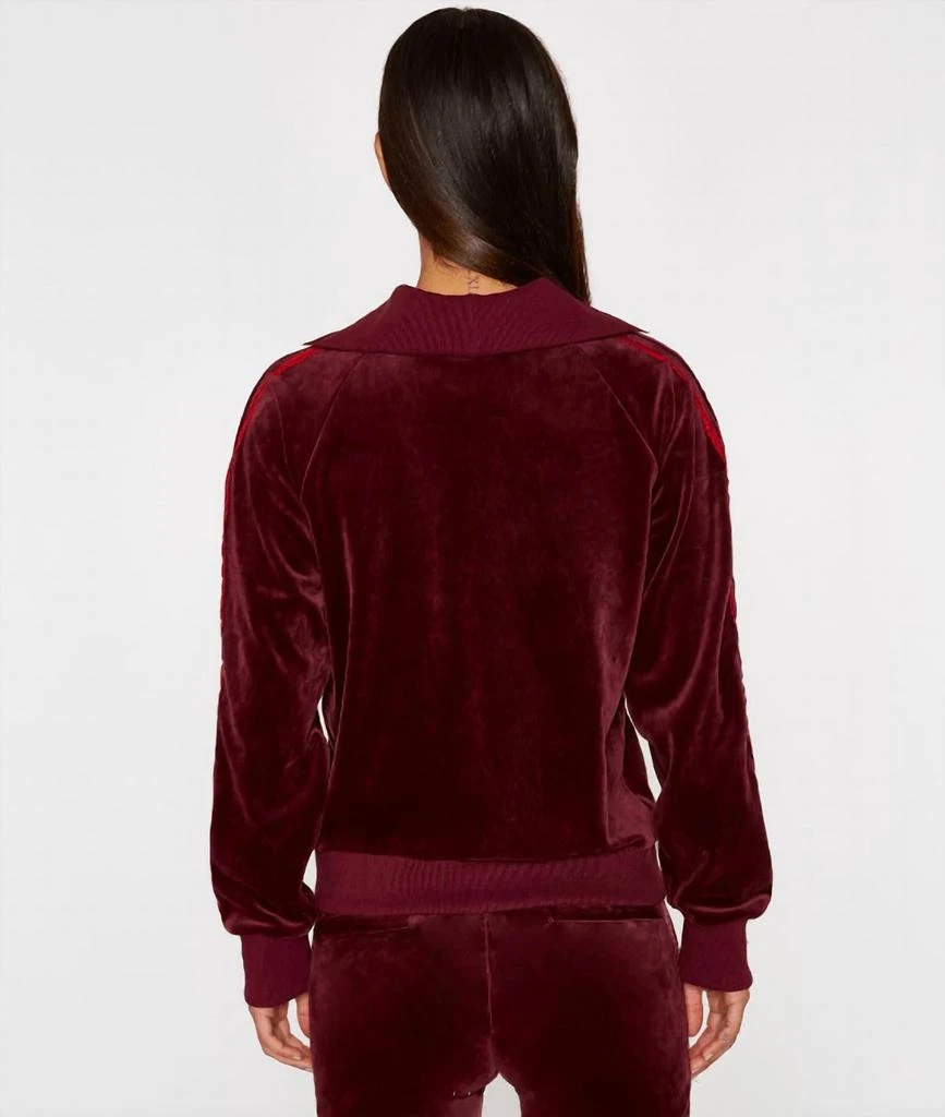 Pam & Gela Track Jacket In Burgundy 3