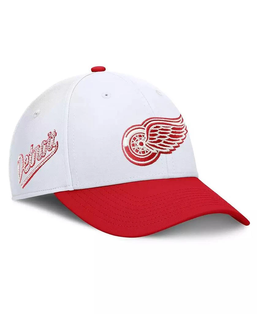 Fanatics Men's White/Red Detroit Red Wings 2025 NHL Stadium Series Team Flex Hat 3