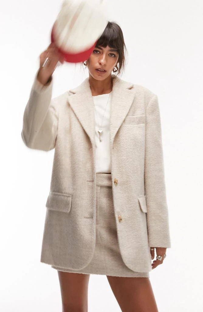 Topshop Brushed Blazer Coat 1
