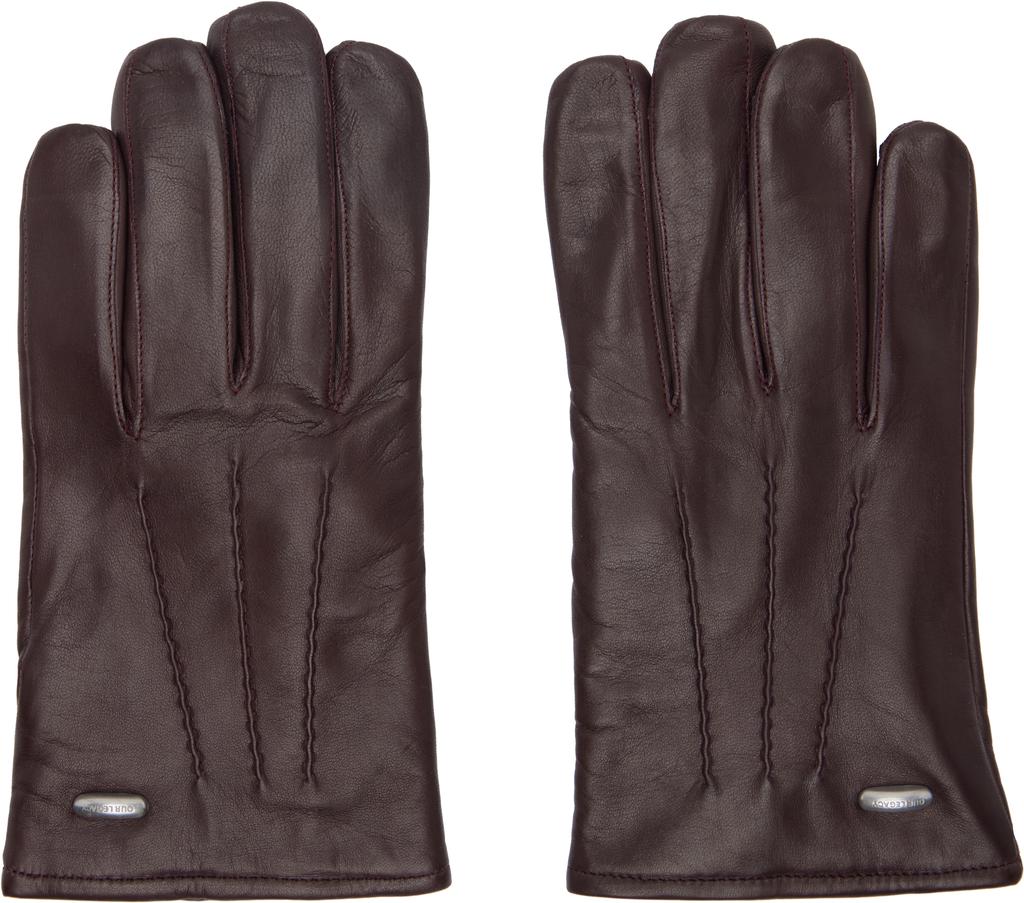 Our Legacy Burgundy 'His' Gloves - Accessories - BeyondStyle