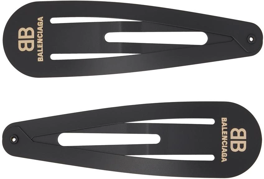 Balenciaga Black Holli XXL Hair Clip Set 1