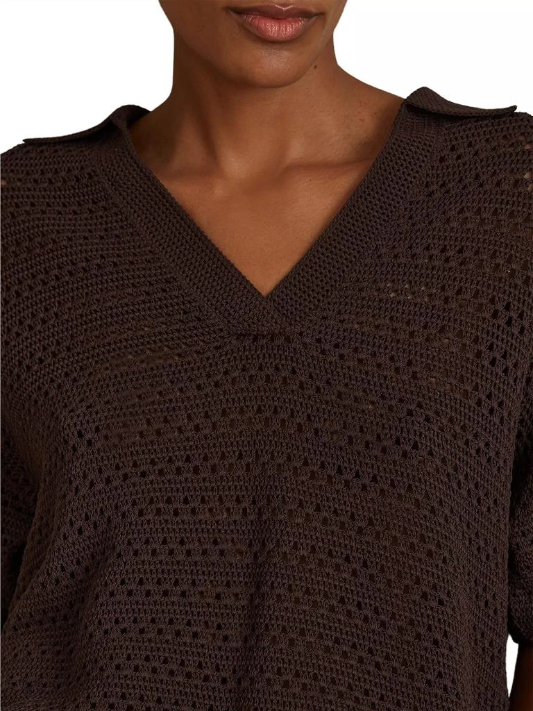 REISS Carla Crochet Polo Top 5
