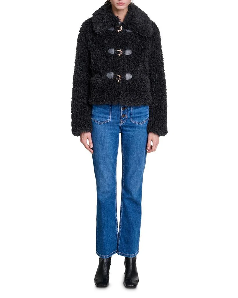 Maje Gabynette Faux Fur Coat 8