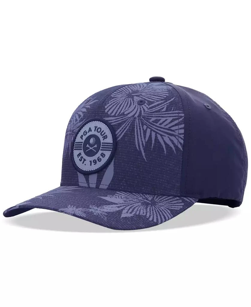 PGA TOUR Men's Leaf-Print Logo Hat 1