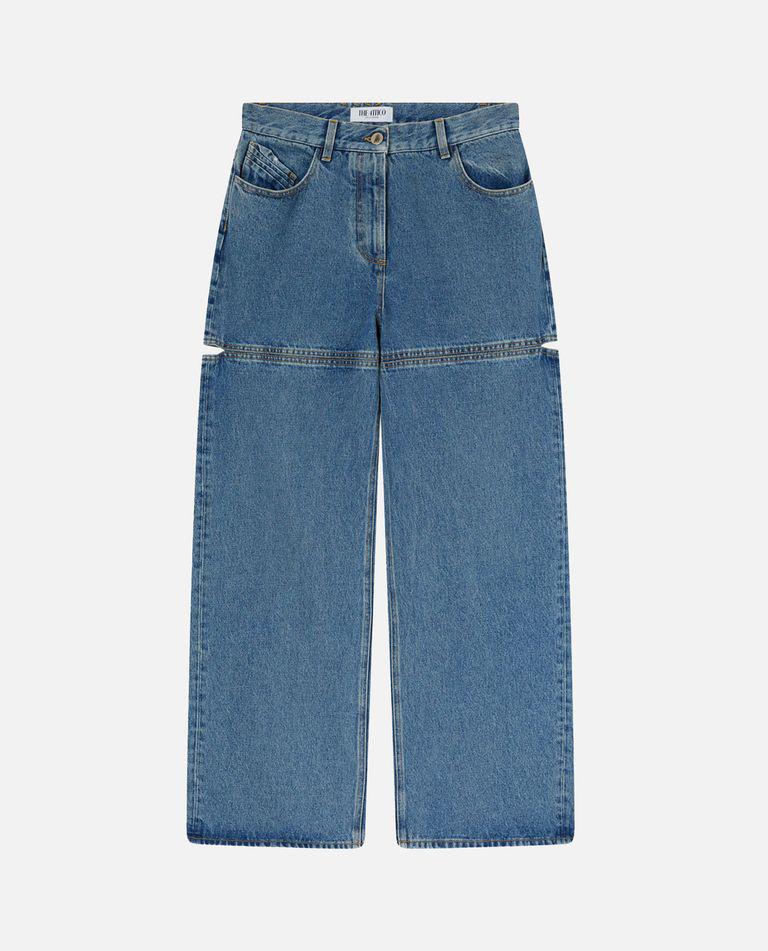 デニム・ジーパン THE ATTICO Long denim jeans Blue The Attico Long Jeans | Blue | FARFETCH JO