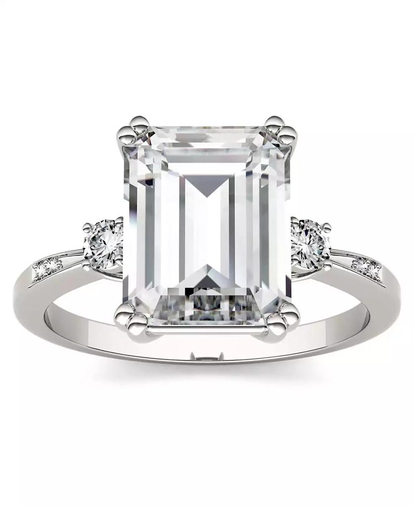 Charles & Colvard Moissanite Emerald Engagement Ring (3-3/4 ct. tw.) in 14k White Gold