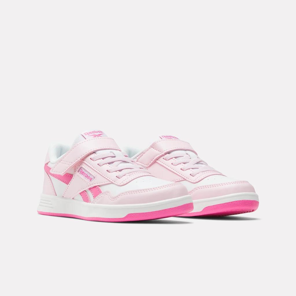 Reebok Court Advance Elastic Lace and Top Strap Shoes