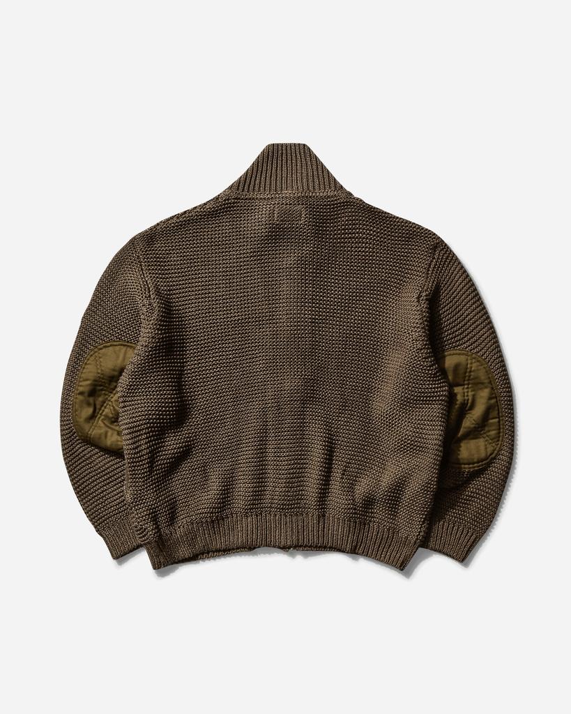Cav Empt Men's Cotton Zip Up Knit Khaki
