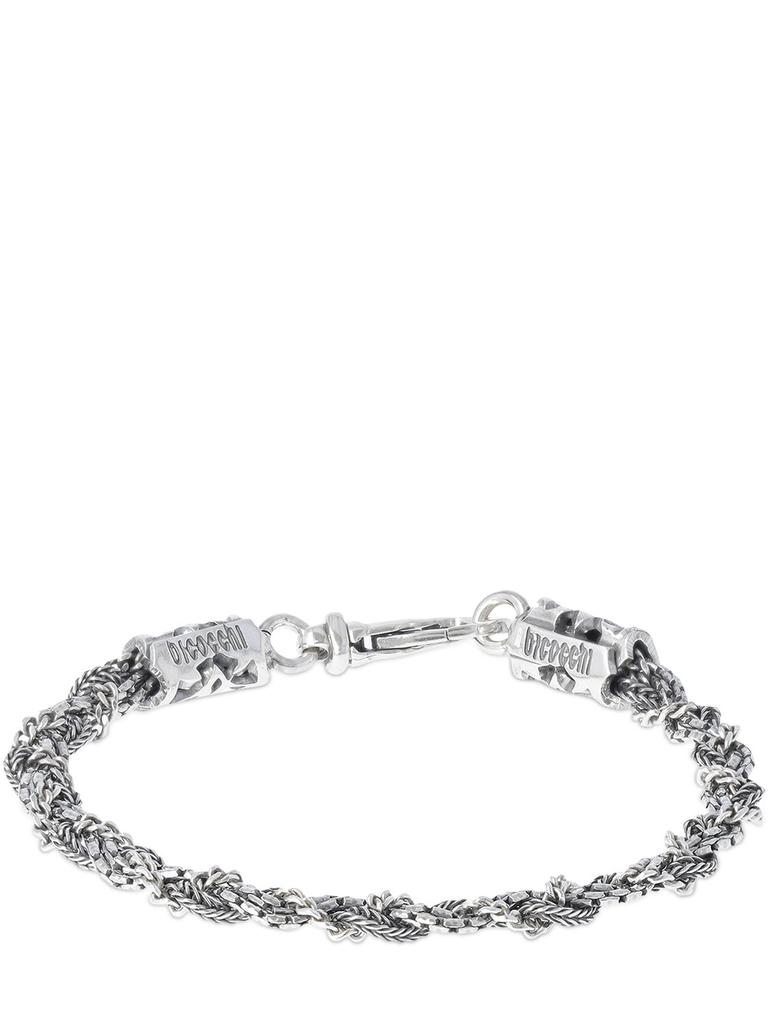 EMANUELE BICOCCHI Engraved Braided Chain Bracelet