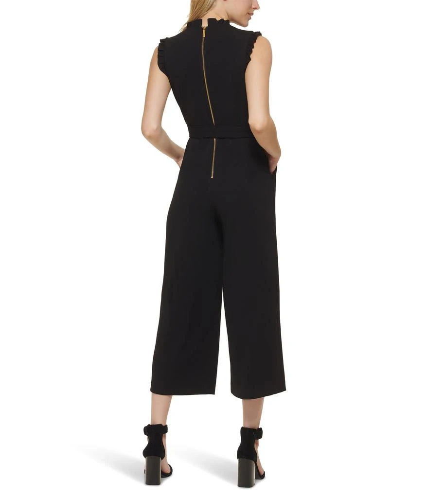 Calvin Klein V-Neck Jumpsuit with Ruffle Trim 2