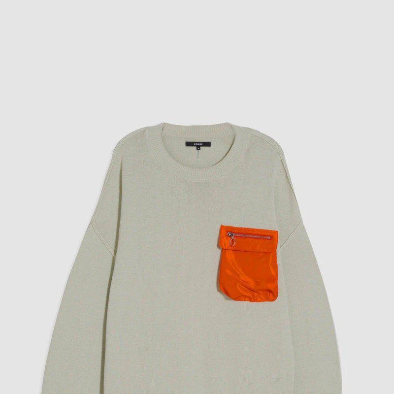 Konus Men's Oversize Sweater In Green 1