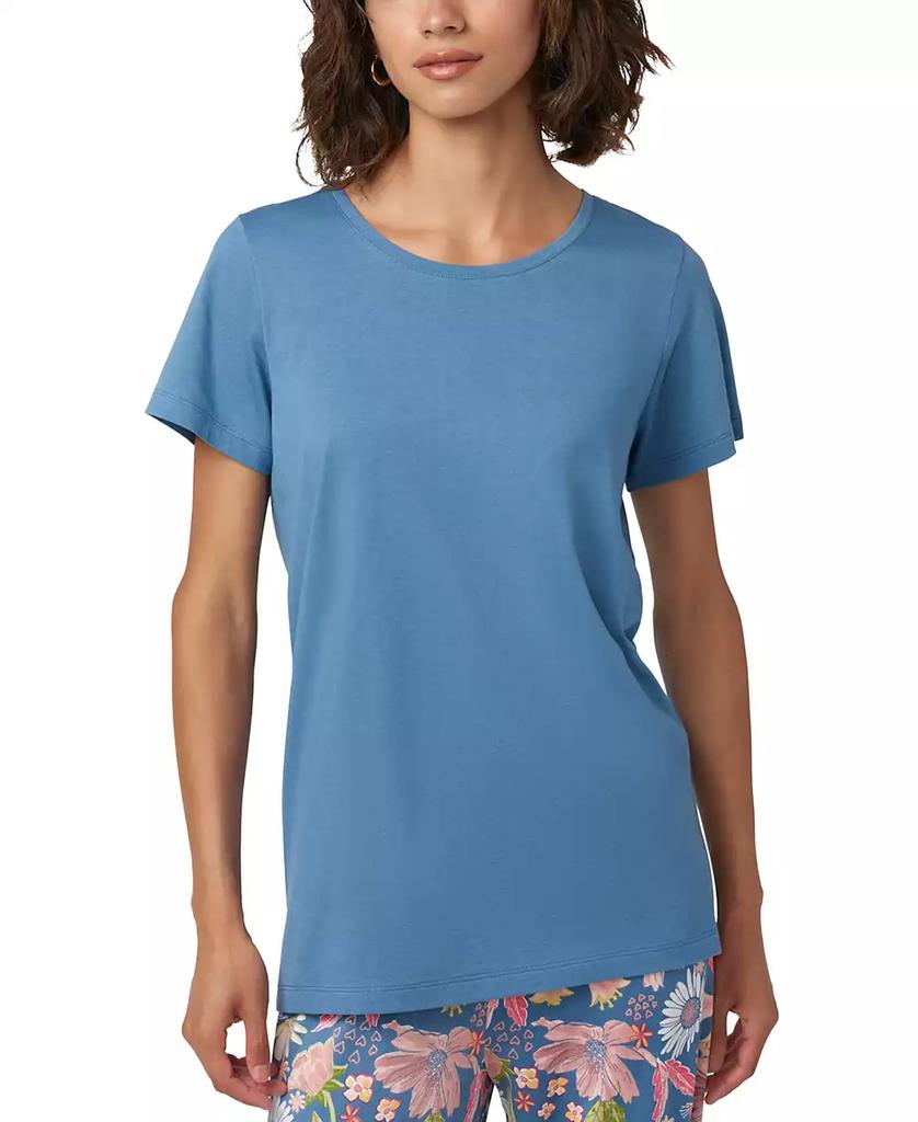 Hue Women's Solid Short-Sleeve Scoop-Neck Pajama T-Shirt