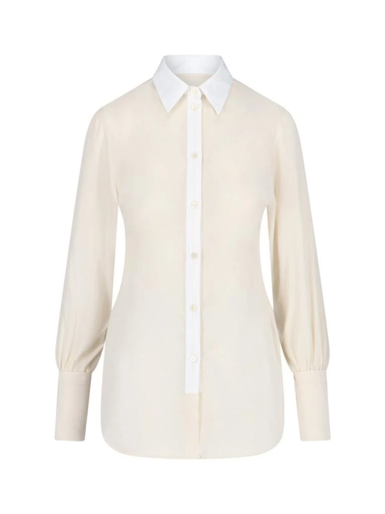 Victoria Beckham Silk Shirt – Off-White 1