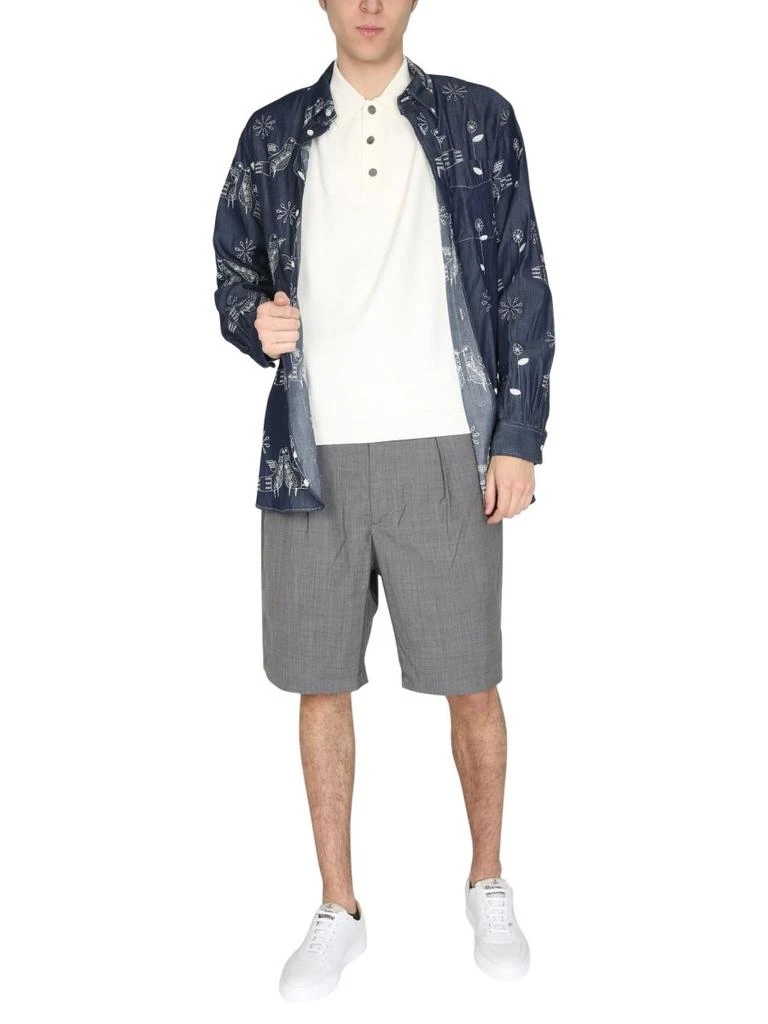 Engineered Garments Engineered Garments Bird Embroidered Buttoned Shirt 3