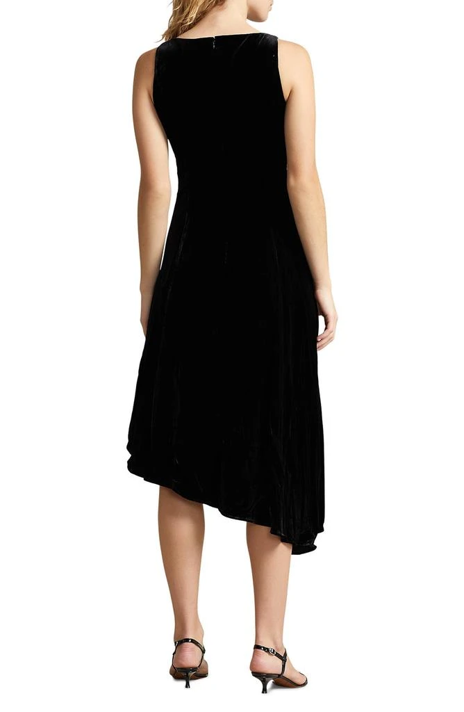 Shop Gia Strapless Asymmetric Stretch Velvet Cocktail Dress on