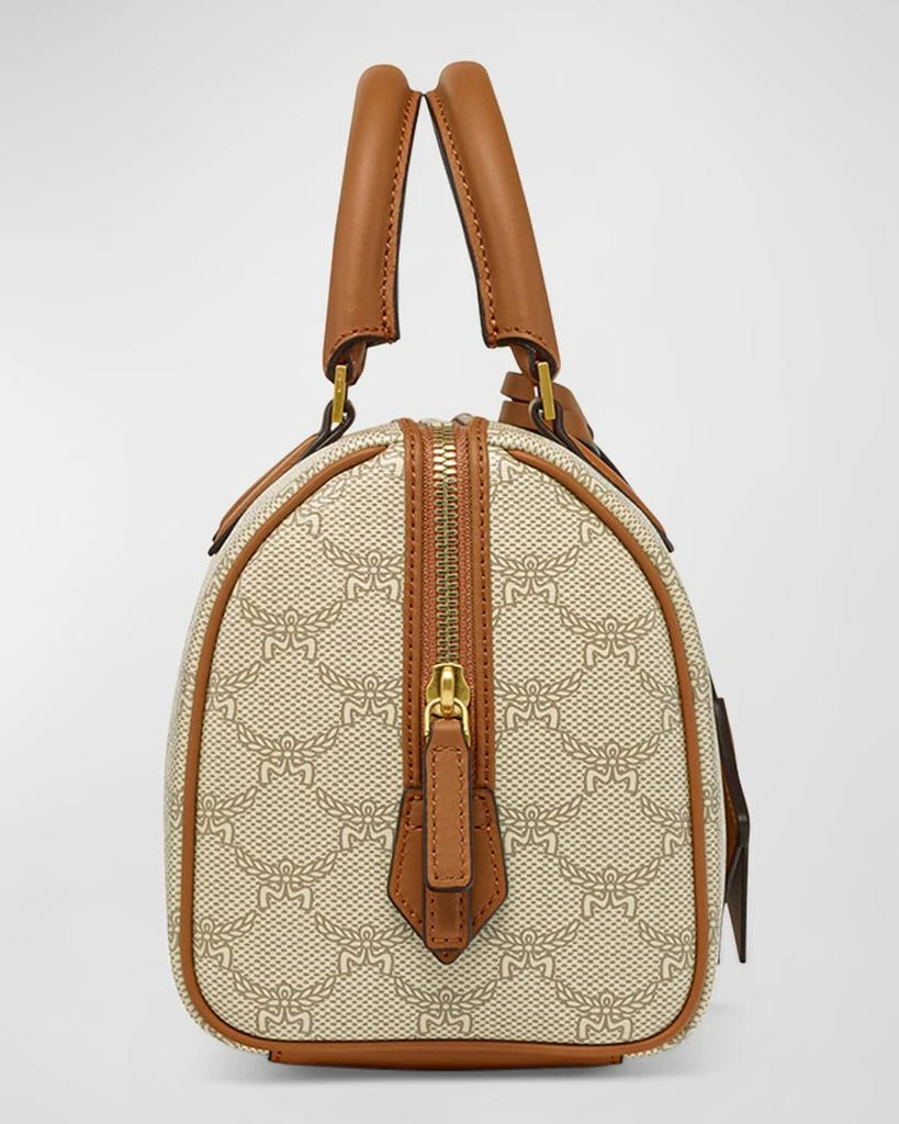 MCM Ella Monogram Boston Top-Handle Bag 6