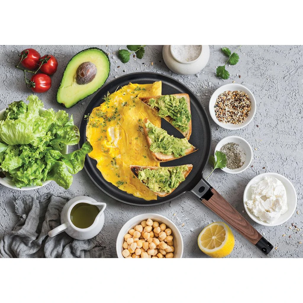 MASTERPAN Crepe Pan Non-Stick Cast Aluminum With Soft Touch Handle, 11" 4