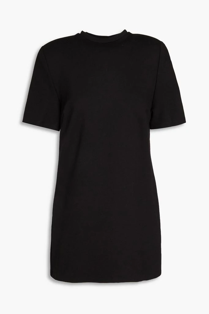 AREA Crystal-embellished cutout jersey mini dress 1