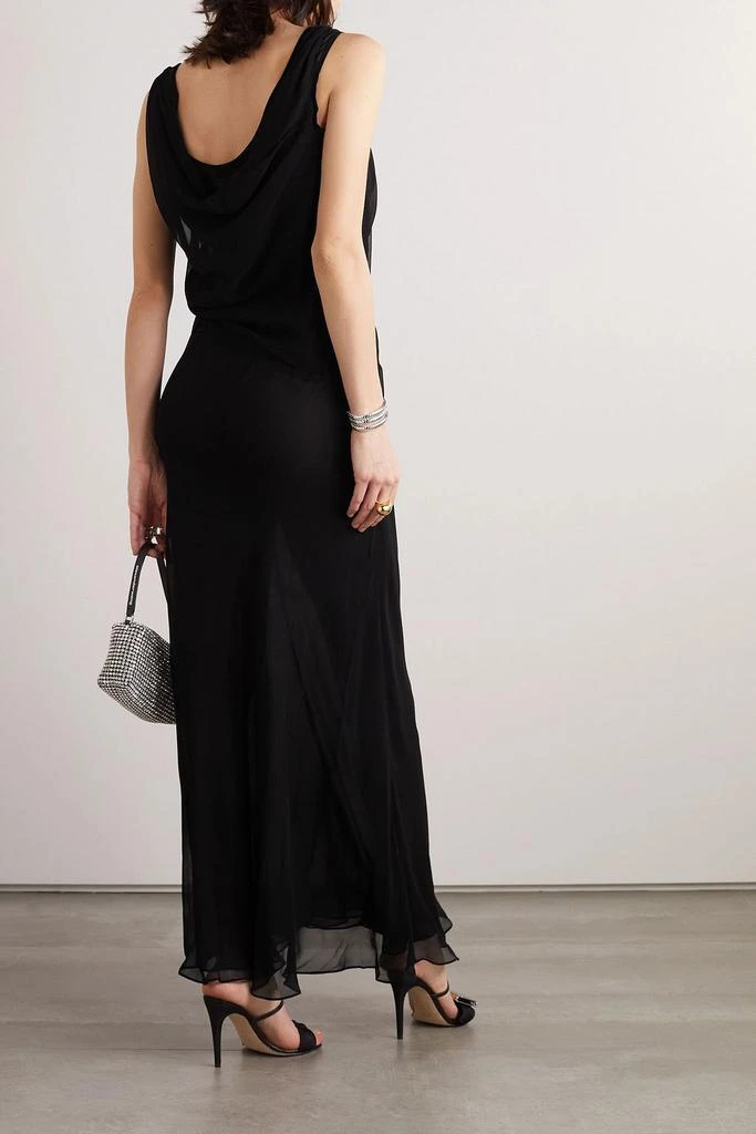 Christopher Esber Draped silk-georgette maxi dress 3