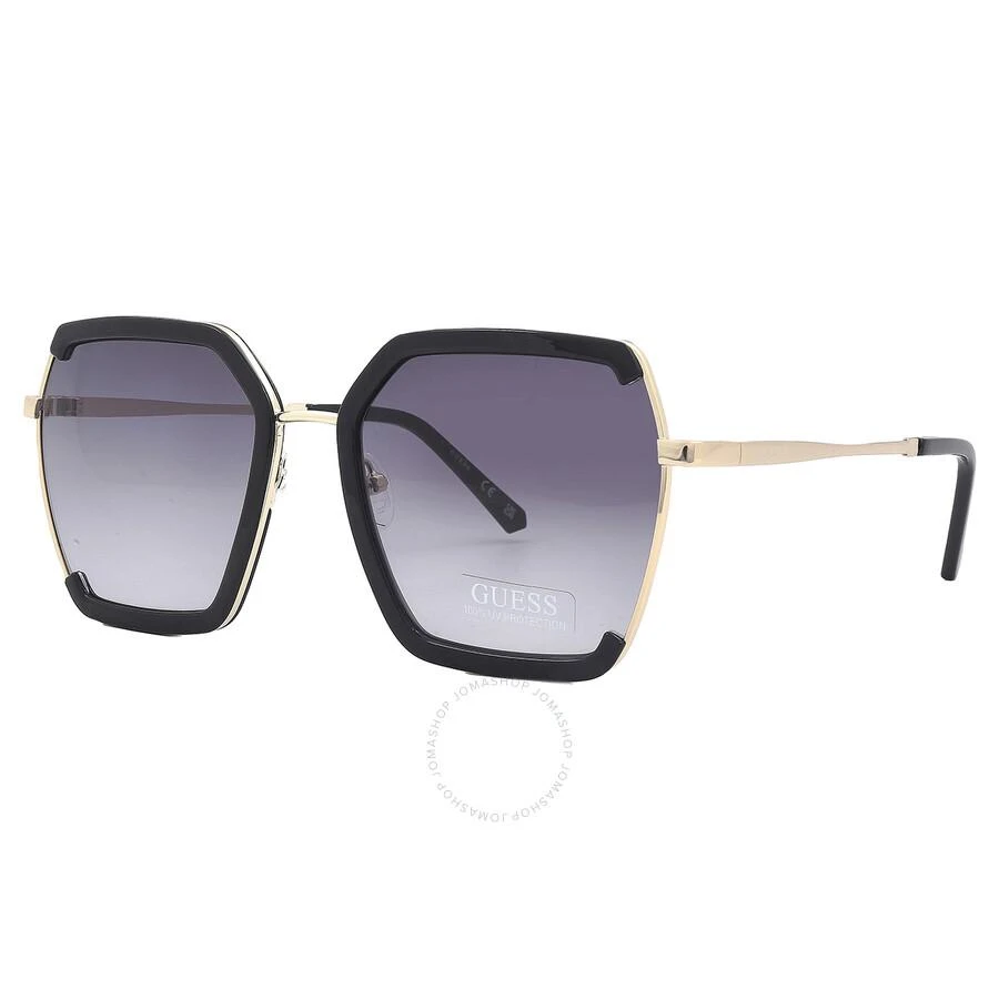 Guess Factory Smoke Gradient Butterfly Ladies Sunglasses GF0418 01B 58 3