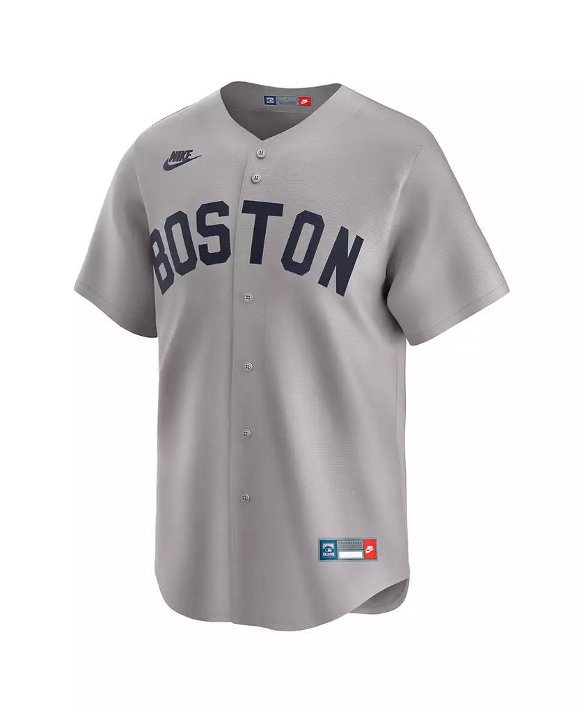 NIKE Men's Carl Yastrzemski Gray Boston Red Sox Throwback Cooperstown Collection Limited Jersey