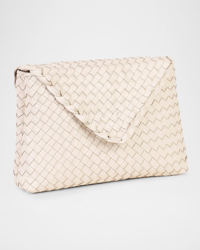 Rafe Jamie Envelope Woven Leather Clutch Bag