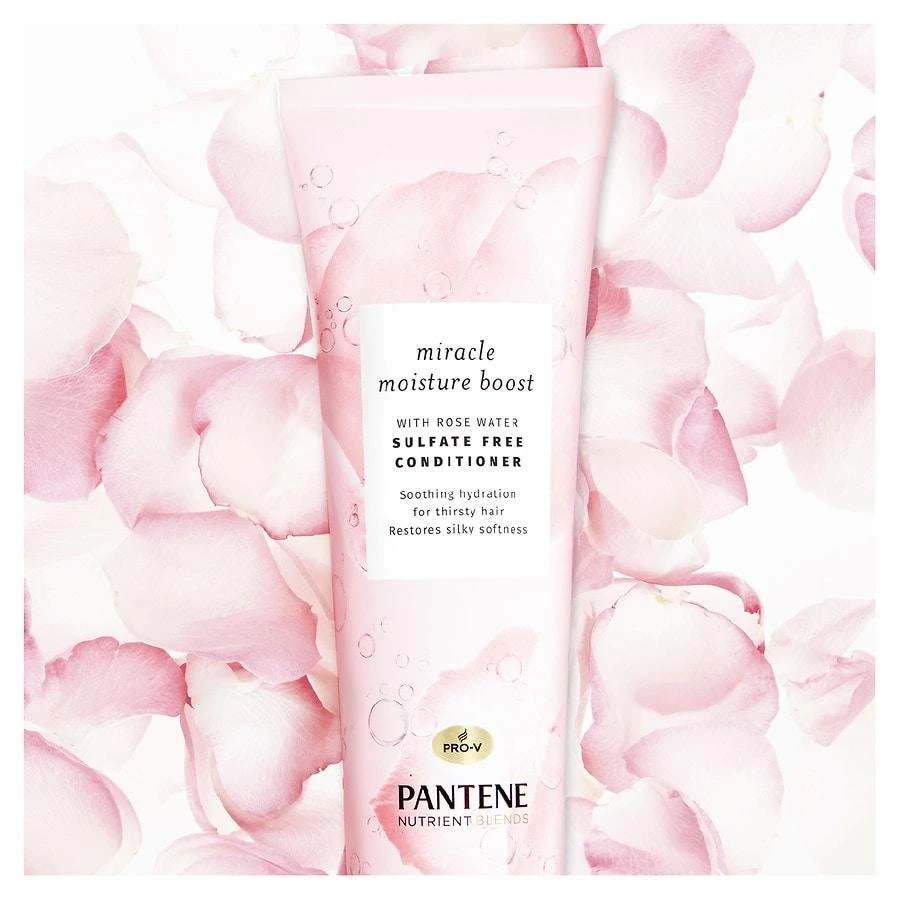 Pantene Nutrient Blends Moisture Boost Rose Water Shampoo & Conditioner Dual Pack for Dry Hair 7