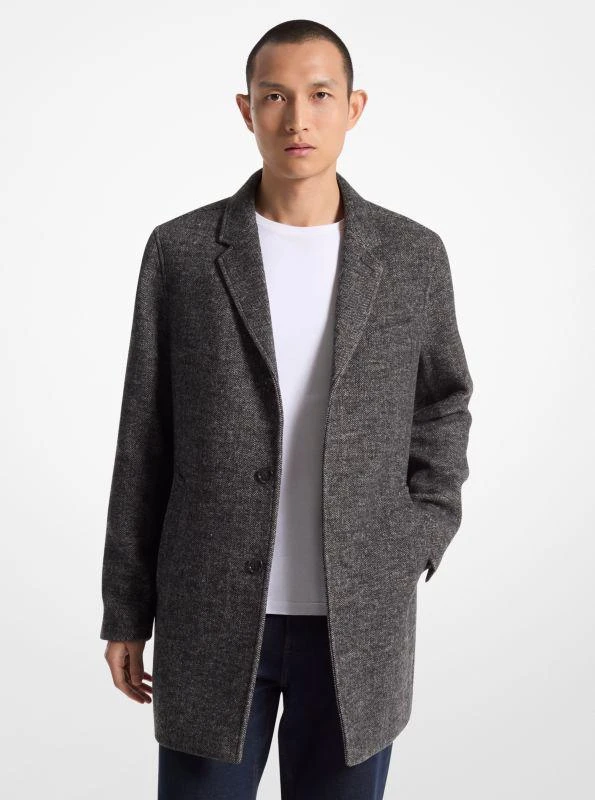 Michael Kors Coatbridge 2-in-1 Herringbone Wool Blend Coat 3