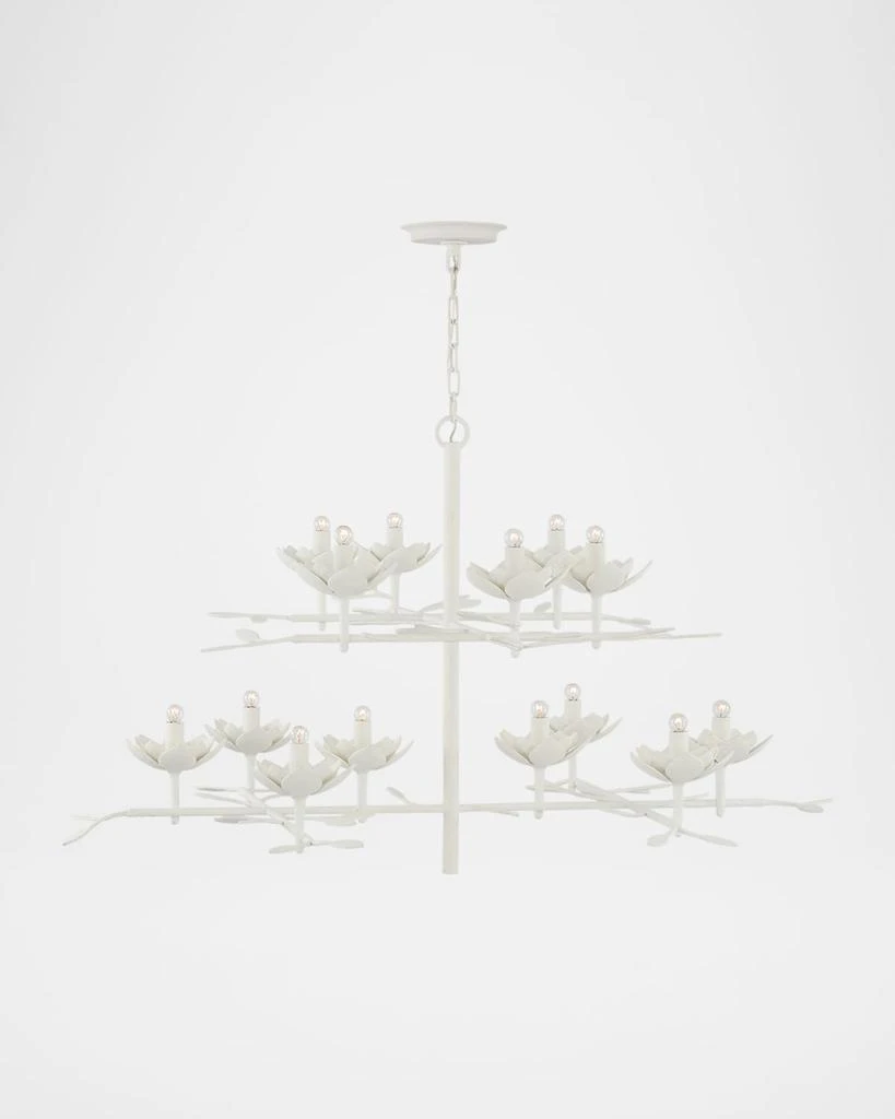Visual Comfort Signature Clementine 53" 14-Light Tiered Chandelier by Julie Neill 1