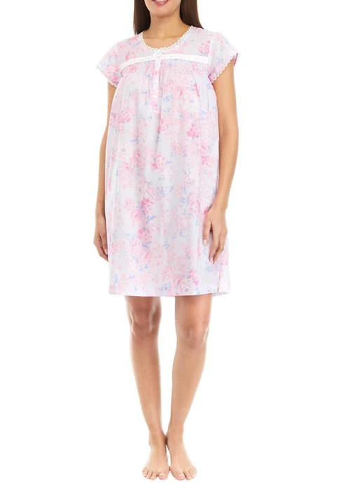 Miss Elaine Elaine   Woven Cotton Short Gown 1