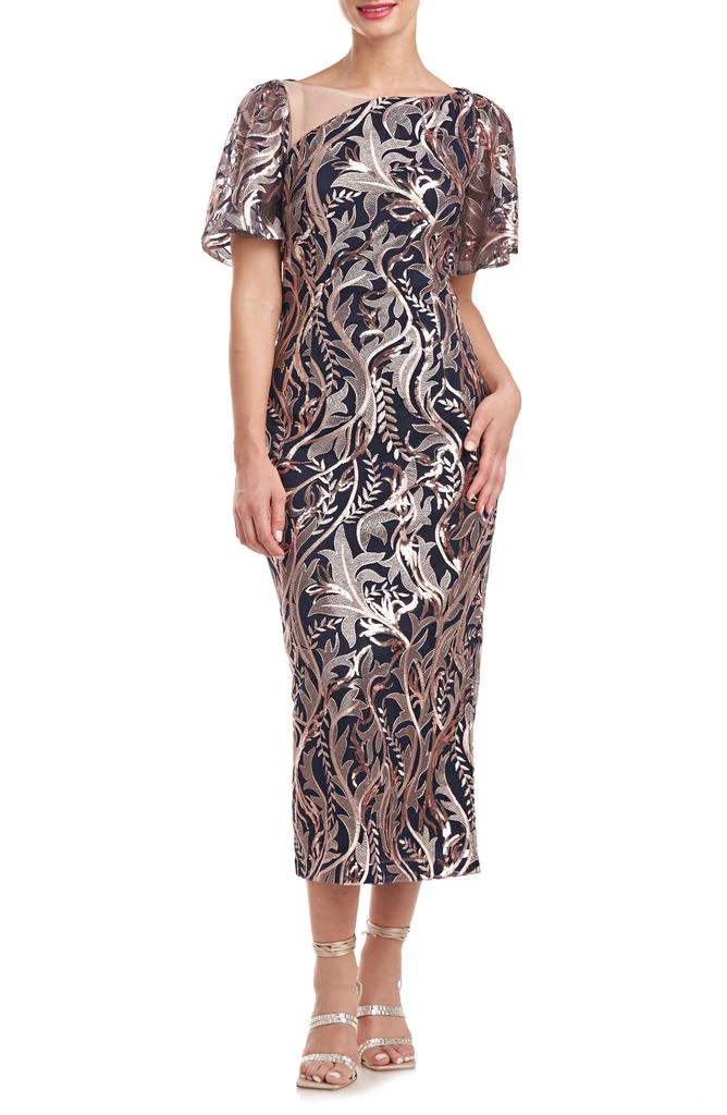 Merlina Sequin Embroidered Cocktail Midi Dress  On Sale Now with Up to 85%  Off | Discover Exclusive Deals & Savings at BeyondStyle  Authentic JS  Collections clothing|dress|dresses|women|female with Limited-Time  Discounts, Free