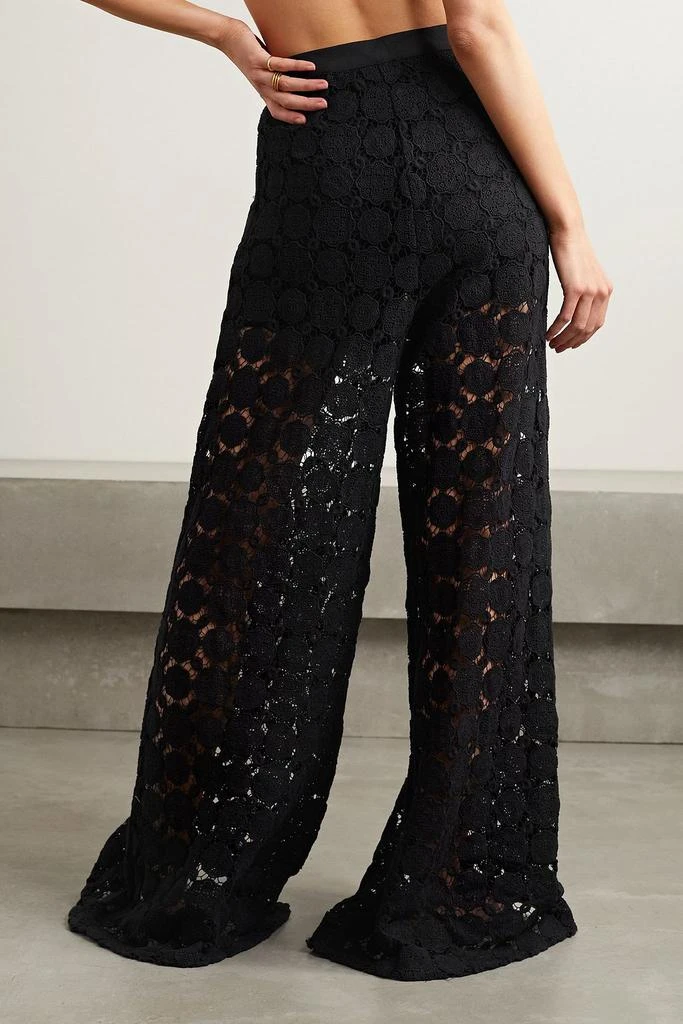 MIGUELINA Pamela guipure lace wide-leg pants 3