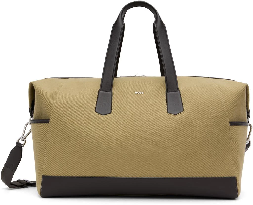 Hugo Boss Beige Holdall Duffle Bag