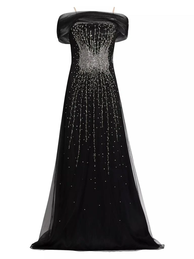Alberta Ferretti Beaded Tulle Gown 1