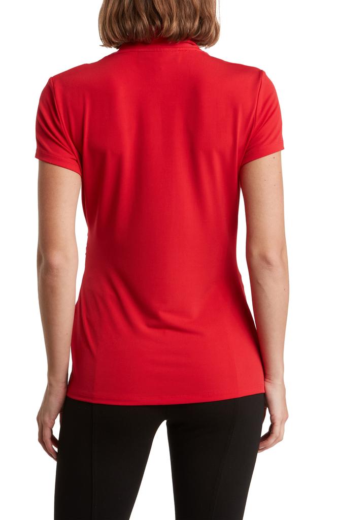 DKNY Cowl Neck Side Ruched Top