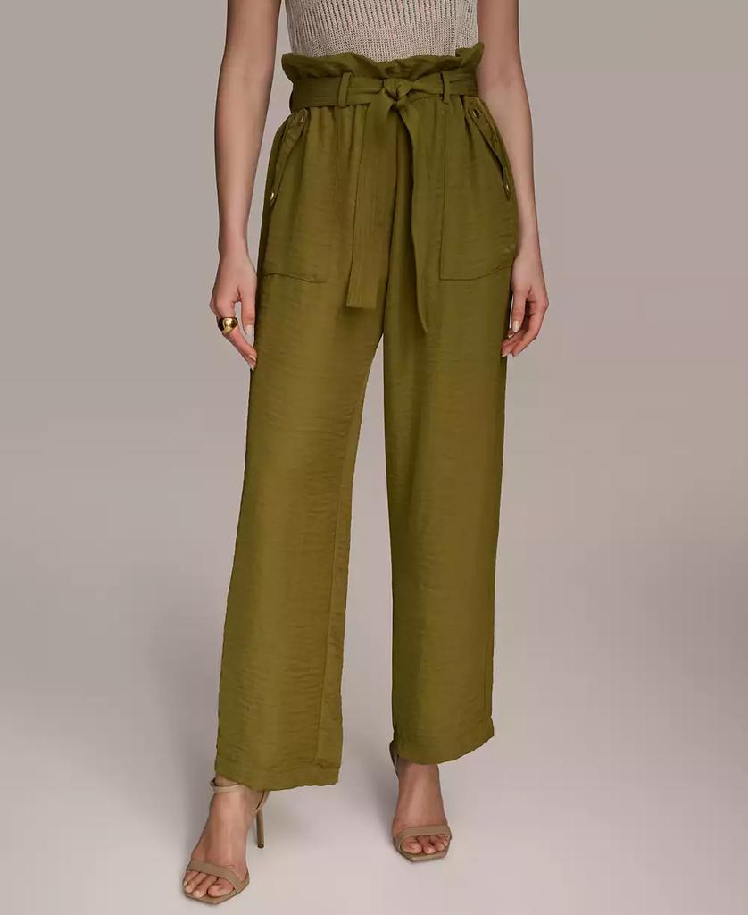Donna Karan Women's Paperbag-Waist Ankle Pants