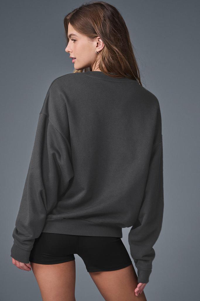 Alo Accolade Crew Neck Pullover - Anthracite